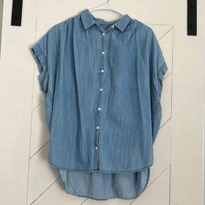 Madewell Denim Drapey Shirt